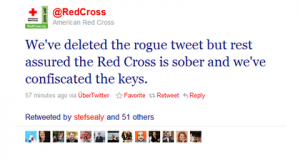 American Red Cross twit happens