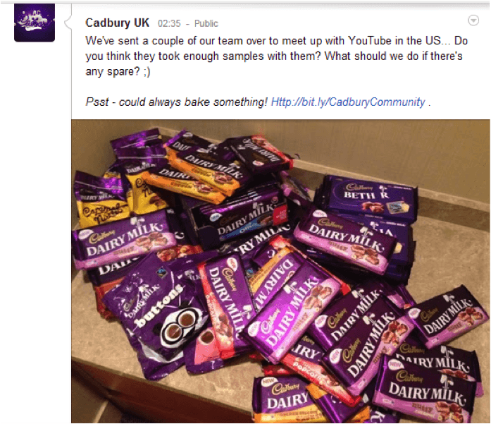 Cadbury's Crave-Worthy Pile of Candy