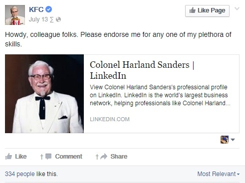 KFC Facebook